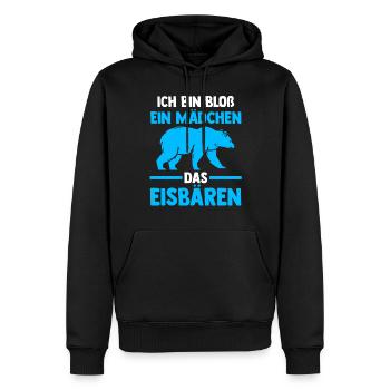 Eisbär Eisbären - Männer Premium Bio Hoodie - Schwarz - Vorne - Nico (187cm)