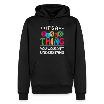 Bingo-spieler Bingo Halls Casino-spiel - Männer Premium Bio Hoodie - Schwarz - Vorne - Nico (187cm)