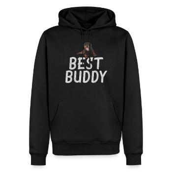 Rottweiler Gifts - Männer Premium Bio Hoodie - Schwarz - Vorne - Nico (187cm)