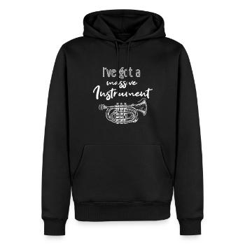 Mellophonist, Musical Instrument Orchestra, - Men’s Premium Organic Hoodie - black - Front - Nico (187cm)