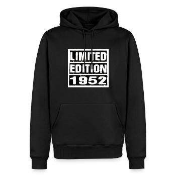 Limited Edition 1952 Geburtstag 1952 Vintage Retro - Männer Premium Bio Hoodie - Schwarz - Vorne - Nico (187cm)