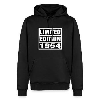Edition Limitée 1954 Anniversaire 1954 Vintage Rétro - Sweat à capuche Premium bio Homme - noir - Devant - Nico (187cm)