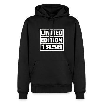 Limited Edition 1956 Geburtstag 1956 Vintage Retro - Männer Premium Bio Hoodie - Schwarz - Vorne - Nico (187cm)