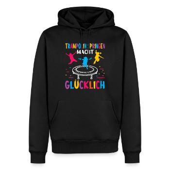 Trampolin springen Outdoor Indoor - Männer Premium Bio Hoodie - Schwarz - Vorne - Nico (187cm)