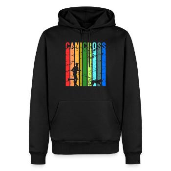 Canicross Herren Hundelauf Hundesport Idee - Männer Premium Bio Hoodie - Schwarz - Vorne - Nico (187cm)