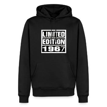 Edition Limitée 1967 Anniversaire 1967 Vintage Rétro - Sweat à capuche Premium bio Homme - noir - Devant - Nico (187cm)