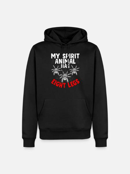 Power Animal Eight Legs Tarantula Propriétaire Pet - Sweat à capuche Premium bio Homme - noir