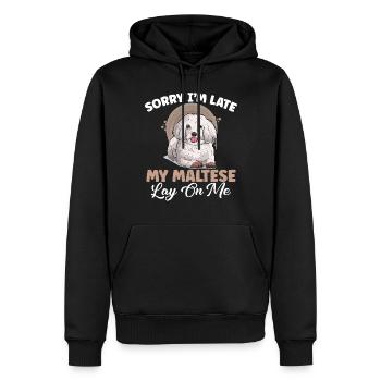 Maltese Owner Gifts - Männer Premium Bio Hoodie - Schwarz - Vorne - Nico (187cm)