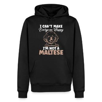 Cadeaux de propriétaire maltais - Sweat à capuche Premium bio Homme - noir - Devant - Nico (187cm)