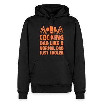 Cooking Dad Like A Normal Dad Just Cooler Cooking - Männer Premium Bio Hoodie - Schwarz - Vorne - Nico (187cm)