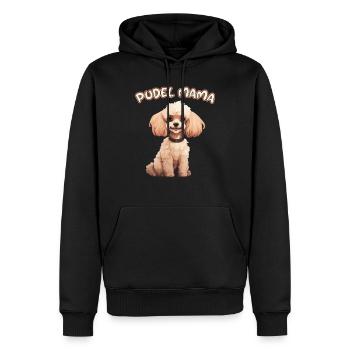 Amoureux des chiens - Race de chien Caniche - Maman caniche - Sweat à capuche Premium bio Homme - noir - Devant - Nico (187cm)