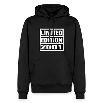 Limited Edition 2001 Geburtstag 2001 Vintage Retro - Männer Premium Bio Hoodie - Schwarz - Vorne - Nico (187cm)