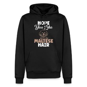 Cadeaux de propriétaire maltais - Sweat à capuche Premium bio Homme - noir - Devant - Nico (187cm)
