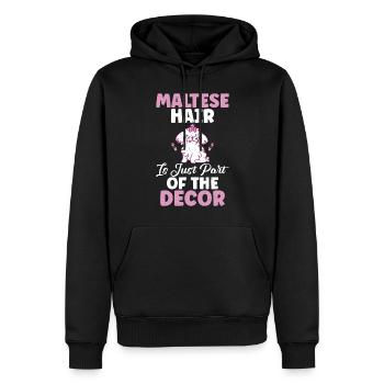 Cadeaux de propriétaire maltais - Sweat à capuche Premium bio Homme - noir - Devant - Nico (187cm)