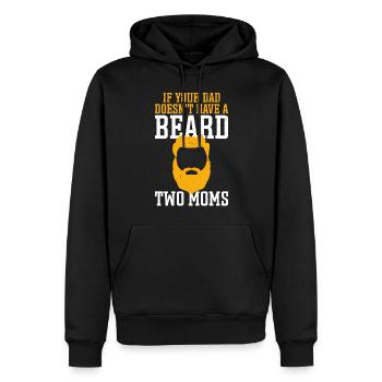 Beard Lover Bearded Man Dad If - Männer Premium Bio Hoodie - Schwarz - Vorne - Nico (187cm)
