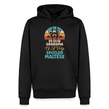 Maltese Owner Gifts - Männer Premium Bio Hoodie - Schwarz - Vorne - Nico (187cm)