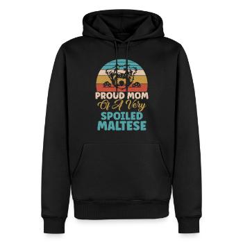 Cadeaux de propriétaire maltais - Sweat à capuche Premium bio Homme - noir - Devant - Nico (187cm)