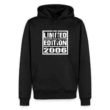 Edition Limitée 2006 Anniversaire 2006 Vintage Rétro - Sweat à capuche Premium bio Homme - noir - Devant - Nico (187cm)