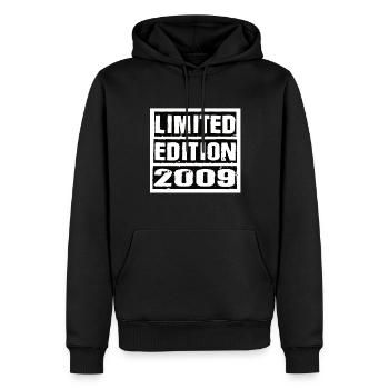 Edition Limitée 2009 Anniversaire 2009 Vintage Rétro - Sweat à capuche Premium bio Homme - noir - Devant - Nico (187cm)