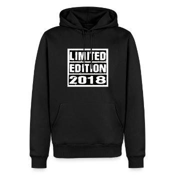 Limited Edition 2018 Geburtstag 2018 Vintage Retro - Männer Premium Bio Hoodie - Schwarz - Vorne - Nico (187cm)