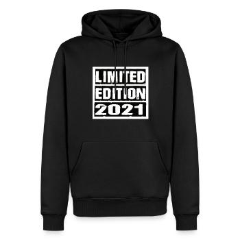 Limited Edition 2021 Geburtstag 2021 Vintage Retro - Männer Premium Bio Hoodie - Schwarz - Vorne - Nico (187cm)