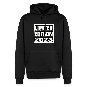 Limited Edition 2023 Geburtstag 2023 Vintage Retro - Männer Premium Bio Hoodie - Schwarz - Vorne - Nico (187cm)