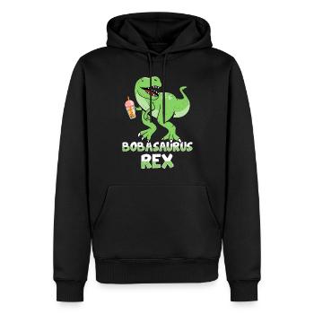 Bubble Tea Drink Pearl Milk Tea Lover Kawaii - Sweat à capuche Premium bio Homme - noir - Devant - Nico (187cm)
