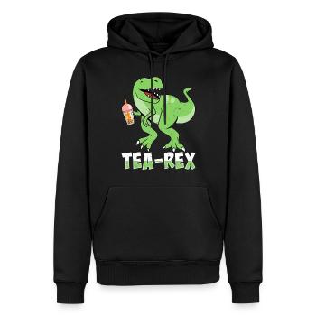 Bubble Tea Drink Pearl Milk Tea Lover Kawaii - Sweat à capuche Premium bio Homme - noir - Devant - Nico (187cm)