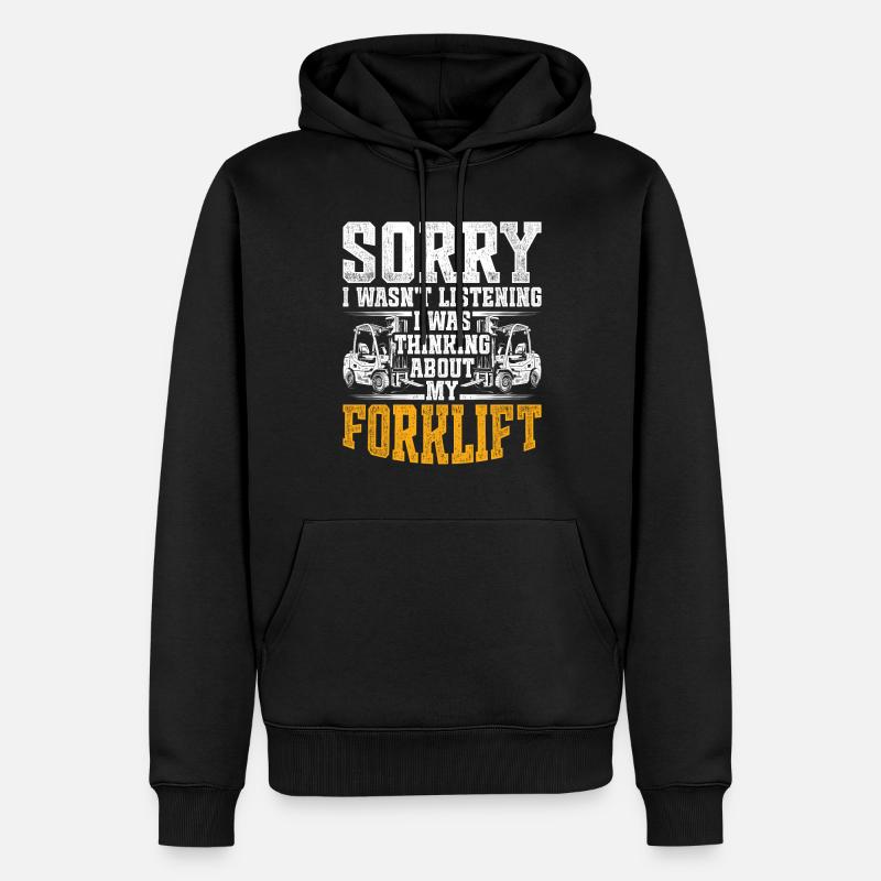 Gabelstaplerfahrer Staplerfahrer - Männer Premium Bio Hoodie - Schwarz