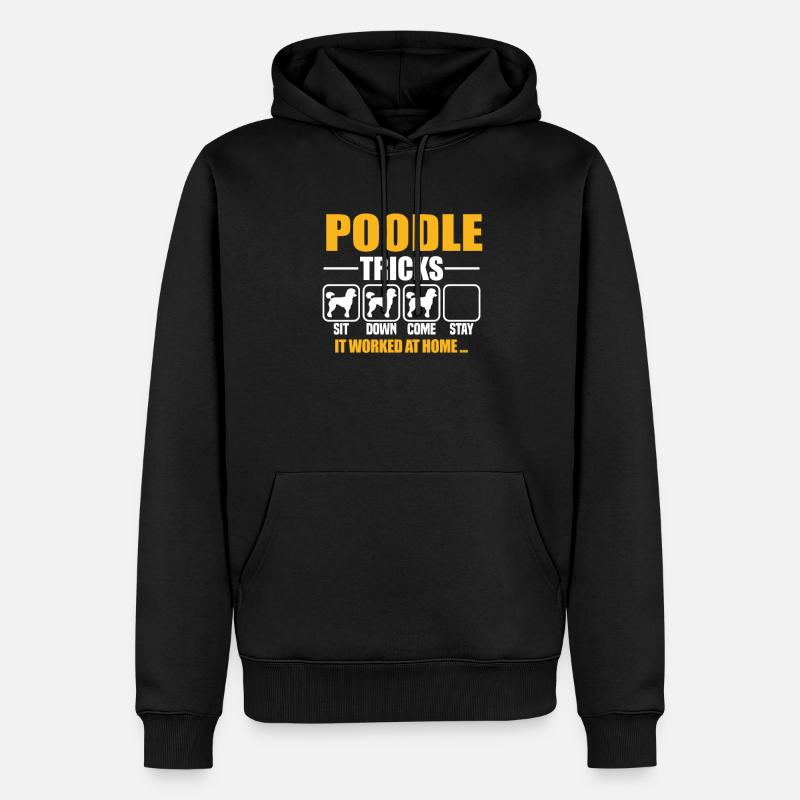 Tours de caniche - Sweat à capuche Premium bio Homme - noir