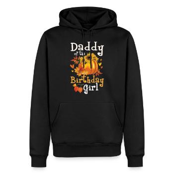 Daddy Of The Birthday Girl - Männer Premium Bio Hoodie - Schwarz - Vorne - Nico (187cm)