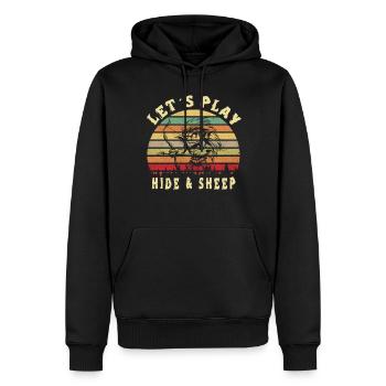 Lass Uns Verstecken - Männer Premium Bio Hoodie - Schwarz - Vorne - Nico (187cm)