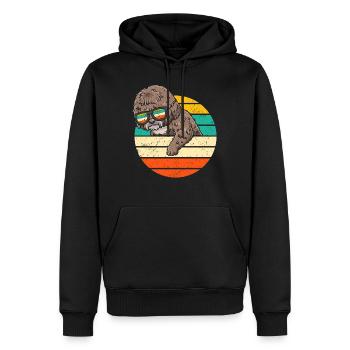 Perro De Agua Español Hund Spanischer Wasserhund - Männer Premium Bio Hoodie - Schwarz - Vorne - Nico (187cm)