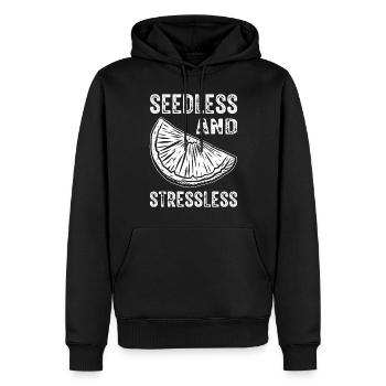 Urologue Chirurgie contraceptive Stérilisation - Sweat à capuche Premium bio Homme - noir - Devant - Nico (187cm)
