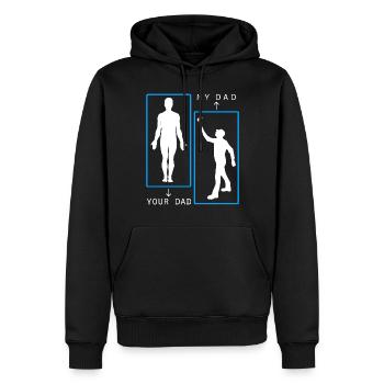 Painter Painter My Dad - Men’s Premium Organic Hoodie - black - Front - Nico (187cm)