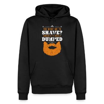 Beard Lover Bearded Man Ginger - Men’s Premium Organic Hoodie - black - Front - Nico (187cm)