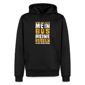 Busfahrer Spruch - Männer Premium Bio Hoodie - Schwarz - Vorne - Nico (187cm)