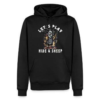 Lass Uns Verstecken - Männer Premium Bio Hoodie - Schwarz - Vorne - Nico (187cm)