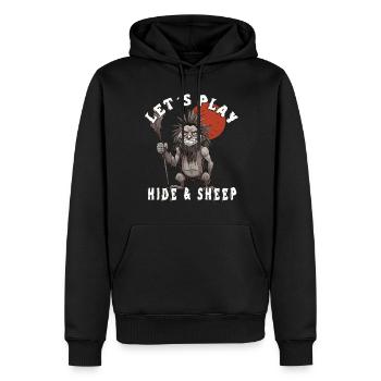 Lass Uns Verstecken - Männer Premium Bio Hoodie - Schwarz - Vorne - Nico (187cm)