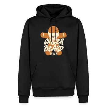 Amoureux de la barbe Homme barbu Noël - Sweat à capuche Premium bio Homme - noir - Devant - Nico (187cm)