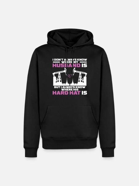 Ölfeldarbeiter Rig Roughneck Ölfeldfrau - Männer Premium Bio Hoodie - Schwarz