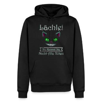 Lächle Du Kannst Sie Nicht Alle Töten - Männer Premium Bio Hoodie - Schwarz - Vorne - Nico (187cm)