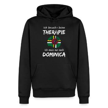Dominica Karibik Insel Urlaub Idee - Männer Premium Bio Hoodie - Schwarz - Vorne - Nico (187cm)