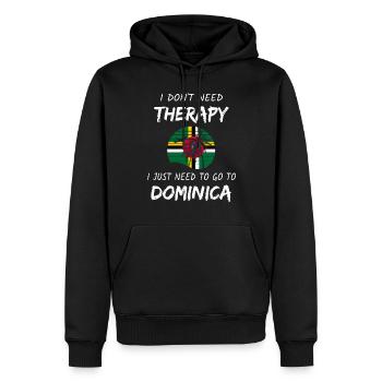 Dominica Karibik Insel Urlaub Idee - Männer Premium Bio Hoodie - Schwarz - Vorne - Nico (187cm)
