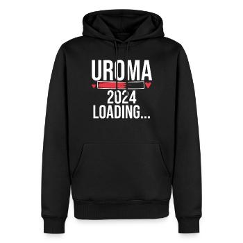 Urgroßmutter 2024 Uroma - Männer Premium Bio Hoodie - Schwarz - Vorne - Nico (187cm)