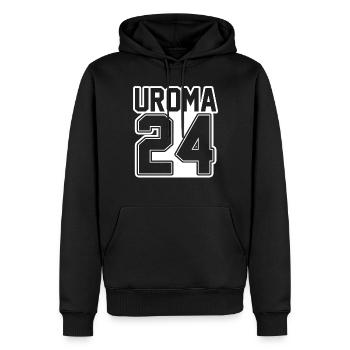 Urgroßmutter 2024 Uroma - Männer Premium Bio Hoodie - Schwarz - Vorne - Nico (187cm)