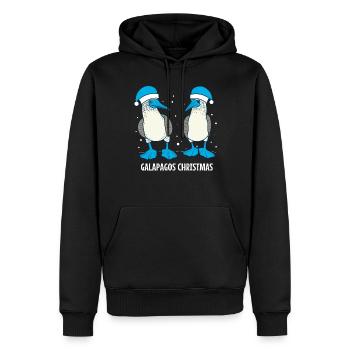 Galapagos Christmas - Männer Premium Bio Hoodie - Schwarz - Vorne - Nico (187cm)