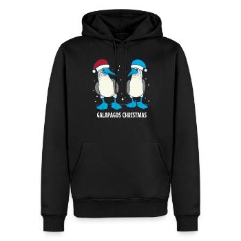 Galapagos Christmas - Männer Premium Bio Hoodie - Schwarz - Vorne - Nico (187cm)