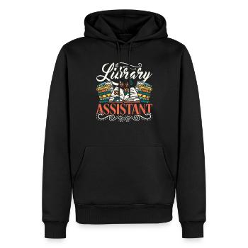 Bibliotheksassistent Bibliothekarin Bibliothekar - Männer Premium Bio Hoodie - Schwarz - Vorne - Nico (187cm)