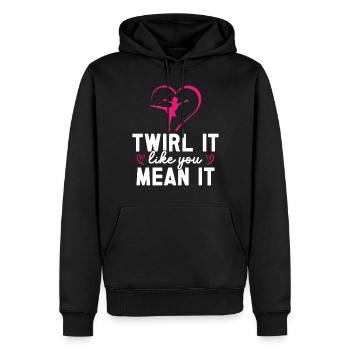 Baton Twirling Girl Twirler Majorette - Männer Premium Bio Hoodie - Schwarz - Vorne - Nico (187cm)